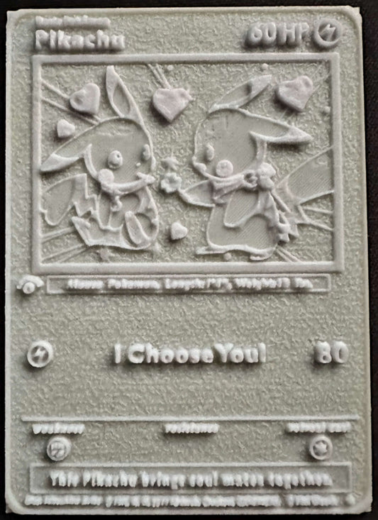 Pikachu in Liebesdesign – 3D-Lithophane als Geschenk für Pokémon-Fans