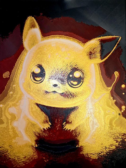 Niedliches Baby Pikachu als süßes 3D-Lithophane für Pokémon-Fans