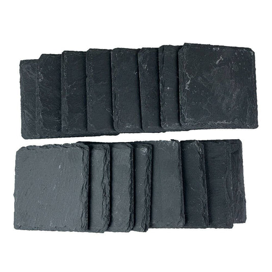 Quadratischer Schiefer-Untersetzer mit Gravur – Home Craft Design