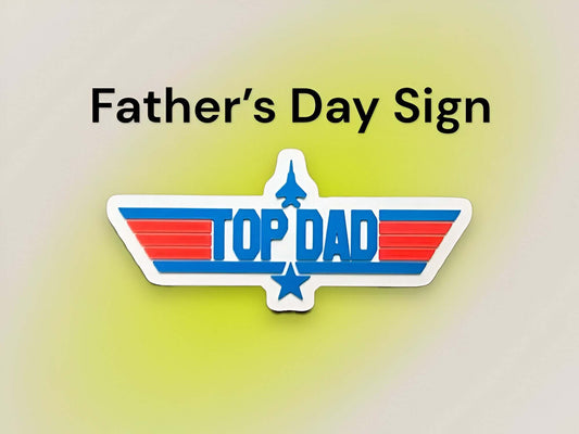 Top Dad Schild (TopGun Design)