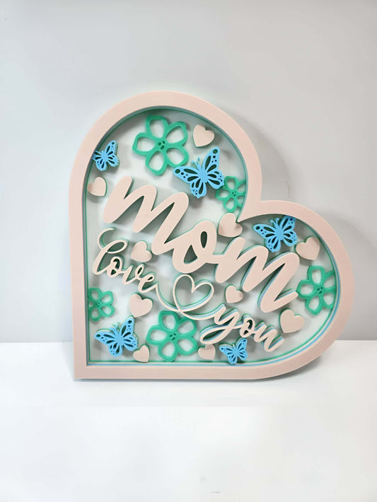 Love You Mom! - Mandala Herz