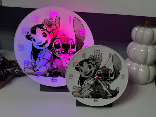 Ohana Light Edition 3D 🕒 mit LED, inspiriert von Lilo & Stitch, farbenfrohes Design für Kinderzimmer. Veloria Kollektion.