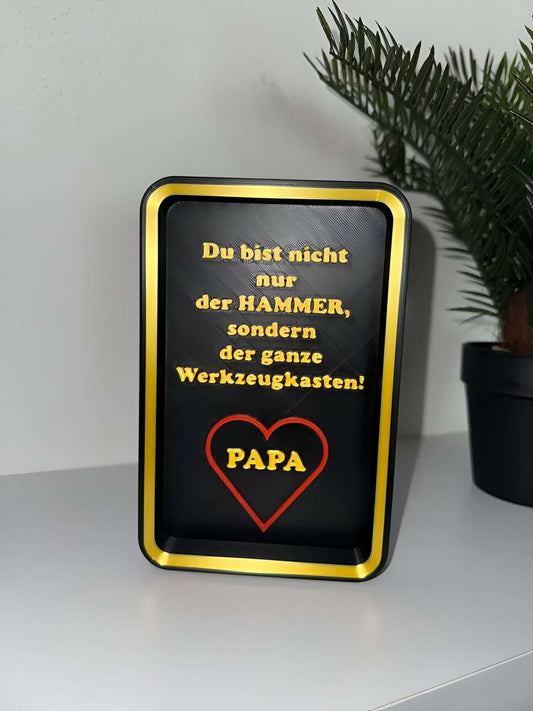 Werkzeugkasten Schild