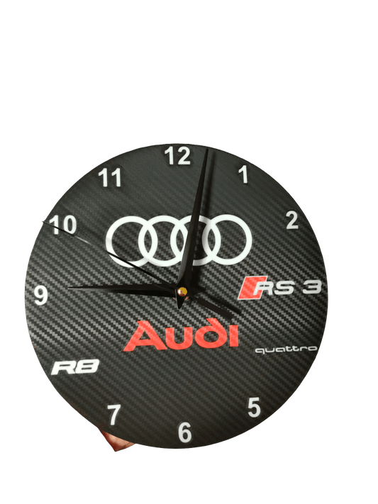 Audi Carbon Wanduhr RS3 R8 Quattro – Exklusives Design