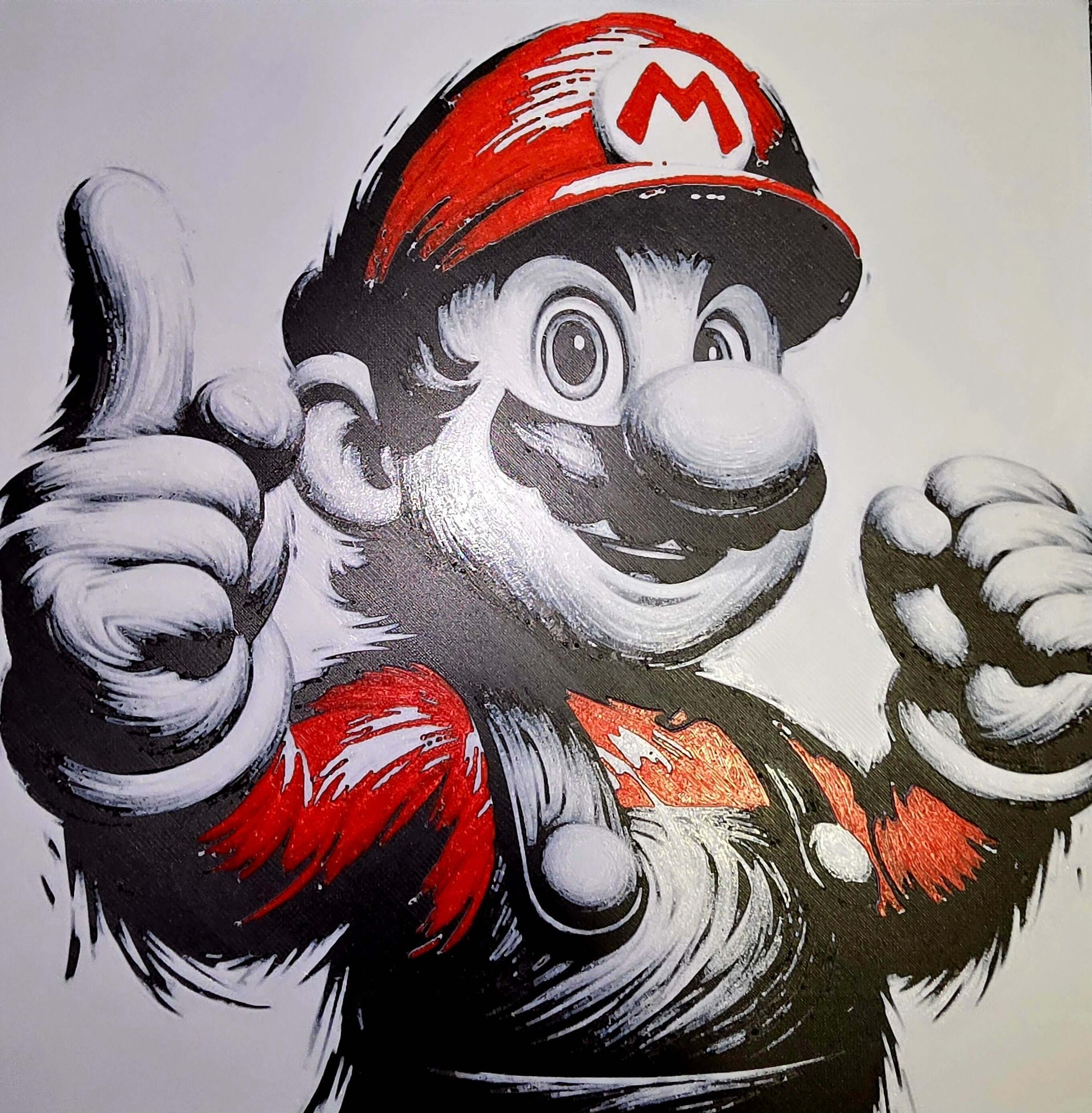Klassischer Super Mario als 3D-Lithophane für Gaming- & Retro-Fans