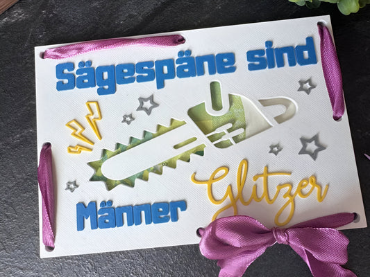 Sägespäne Schild
