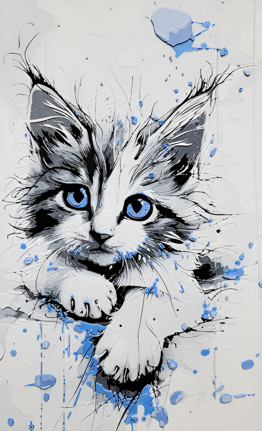 Niedliche Katze in feiner 3D-Druckqualität – perfekt als Geschenk