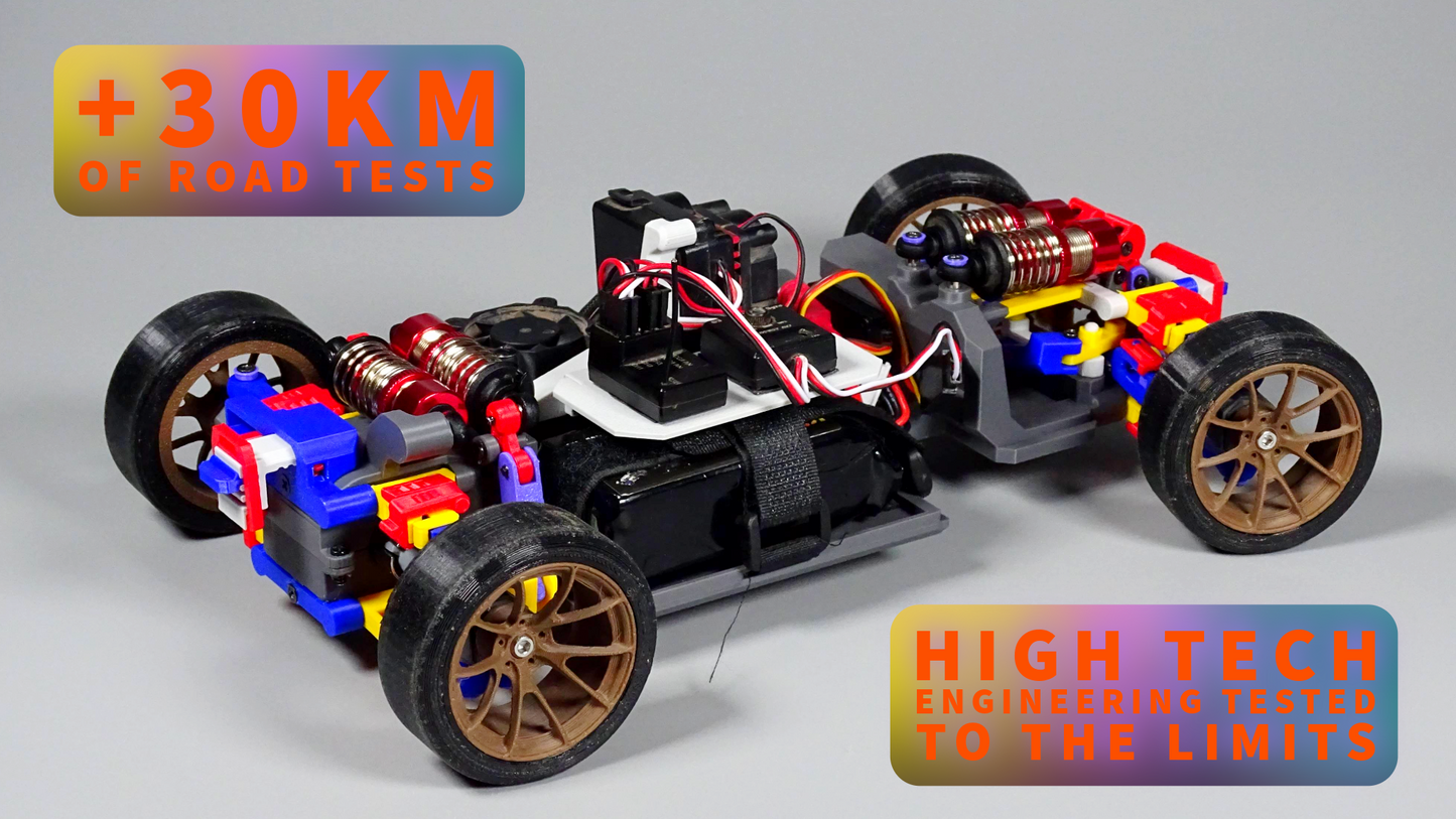RC-Car GTR Chassis Ready-to-Use – 3D-gedruckt & fahrbereit - High Performance