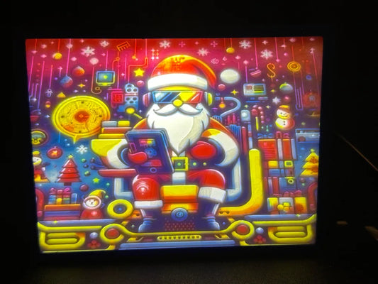 Tech-Santa Lithophane – Weihnachten im High-Tech-Look